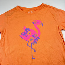 Load image into Gallery viewer, Girls Anko, orange t-shirt / top, flamingo, EUC, size 9,  