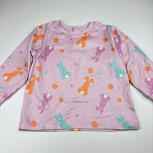 Load image into Gallery viewer, Girls Sprout, soft feel pyjama top &amp; bottoms, rabbits, GUC, size 1,  