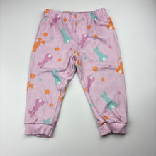Load image into Gallery viewer, Girls Sprout, soft feel pyjama top &amp; bottoms, rabbits, GUC, size 1,  