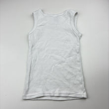 Load image into Gallery viewer, Girls Mango, white ribbed singlet top, EUC, size 4,  