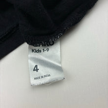 Load image into Gallery viewer, Girls Anko, black cotton long sleeve tee / top, EUC, size 4,  