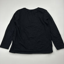 Load image into Gallery viewer, Girls Anko, black cotton long sleeve tee / top, EUC, size 4,  
