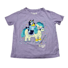Load image into Gallery viewer, Girls Bluey, cotton tee / top, sequins, FUC, size 3,  