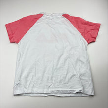 Load image into Gallery viewer, Girls FILA, white &amp; pink cotton tee / top, EUC, size 7,  
