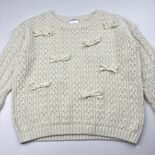 Load image into Gallery viewer, Girls Mango, knitted cotton sweater / jumper, GUC, size 7,  