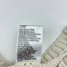 Load image into Gallery viewer, Girls Mango, knitted cotton sweater / jumper, GUC, size 7,  