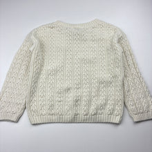 Load image into Gallery viewer, Girls Mango, knitted cotton sweater / jumper, GUC, size 7,  