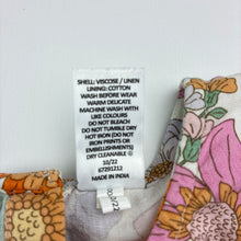 Load image into Gallery viewer, Girls Target, floral viscose / linen long sleeve top, EUC, size 7,  