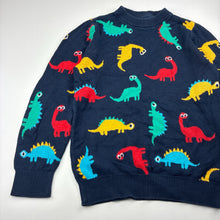 Load image into Gallery viewer, Boys Milkshake, soft feel knitted cotton sweater / jumper, dinosaurs, EUC, size 8,  