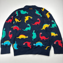 Load image into Gallery viewer, Boys Milkshake, soft feel knitted cotton sweater / jumper, dinosaurs, EUC, size 8,  
