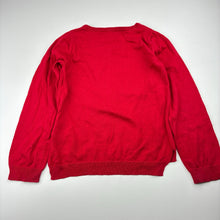 Load image into Gallery viewer, Girls H&amp;M, knitted cotton sweater / jumper, flip sequin heart, EUC, size 5-6,  