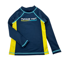 Load image into Gallery viewer, Boys Piping Hot, fleece lined long sleeve rashie / swim top, FUC, size 4,  
