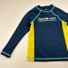 Load image into Gallery viewer, Boys Piping Hot, fleece lined long sleeve rashie / swim top, FUC, size 4,  