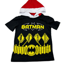 Load image into Gallery viewer, Boys DC Comics, Batman Christmas hooded tee / top (no cape), EUC, size 5,  