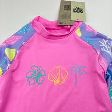 Load image into Gallery viewer, Girls Wave Zone, long sleeve rashie / swim top, NEW, size 3,  