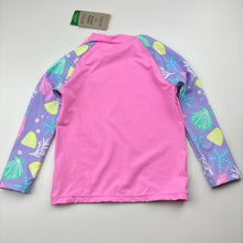 Load image into Gallery viewer, Girls Wave Zone, long sleeve rashie / swim top, NEW, size 3,  