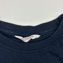Load image into Gallery viewer, Girls Milkshake, navy cotton tee / top, unicorn, no size, armpit to armpit: 33cm, FUC, size 5-6,  