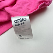 Load image into Gallery viewer, Girls Anko, broderie trim pink cotton tee / top, GUC, size 3,  