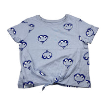 Load image into Gallery viewer, Girls Dunnes Stores, cotton tie front tee / top, dolphins, GUC, size 4-5,  