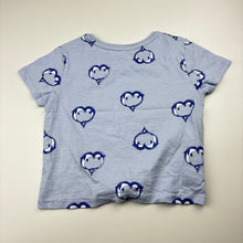 Load image into Gallery viewer, Girls Dunnes Stores, cotton tie front tee / top, dolphins, GUC, size 4-5,  