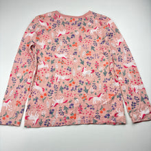 Load image into Gallery viewer, Girls Anko, cotton long sleeve tee / top, unicorns, GUC, size 6,  
