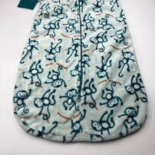 Load image into Gallery viewer, Unisex Baby Berry, fleece sleeping bag, monkeys, L: 80cm, GUC, size 2,  
