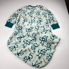 Load image into Gallery viewer, Unisex Baby Berry, fleece sleeping bag, monkeys, L: 80cm, GUC, size 2,  