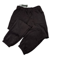 Load image into Gallery viewer, Unisex SCHOOL ZONE, brown fleece lined track pants, Inside leg: 53cm, NEW, size 6,  