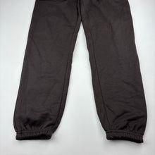 Load image into Gallery viewer, Unisex SCHOOL ZONE, brown fleece lined track pants, Inside leg: 53cm, NEW, size 6,  