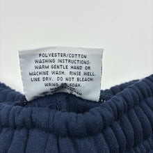 Load image into Gallery viewer, Unisex PICKLES, navy fleece lined track pants, Inside leg: 50cm, EUC, size 5,  