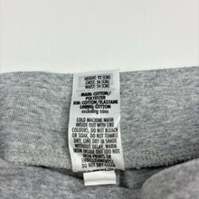 Load image into Gallery viewer, Unisex Bonds, grey marle track pants, elasticated, Inside leg: 30.5cm, GUC, size 2,  