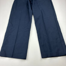 Load image into Gallery viewer, Boys M&amp;S, navy school pants, adjustable, Inside leg: 52cm, NEW, size 7,  
