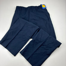 Load image into Gallery viewer, Boys M&amp;S, navy school pants, adjustable, Inside leg: 52cm, NEW, size 7,  