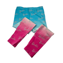 Load image into Gallery viewer, Girls Barbie, stretchy leggings, elasticated, Inside leg: 46cm, FUC, size 7,  