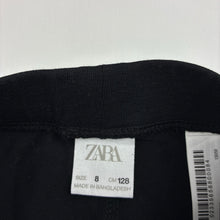 Load image into Gallery viewer, Girls Zara, black stretchy leggings, Inside leg: 53cm, EUC, size 8,  
