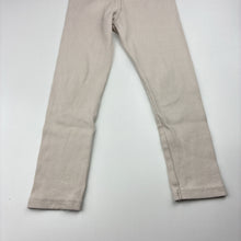 Load image into Gallery viewer, Girls Zara, ribbed leggings, elasticated, Inside leg: 36.5cm, GUC, size 5,  