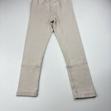 Load image into Gallery viewer, Girls Zara, ribbed leggings, elasticated, Inside leg: 36.5cm, GUC, size 5,  