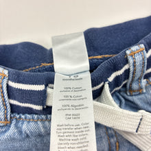 Load image into Gallery viewer, Boys Carters, blue denim jeans, elasticated, Inside leg: 26cm, light wear on cuffs, FUC, size 1-2,  