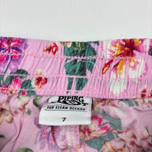 Load image into Gallery viewer, Girls Piping Hot, lightweight floral pants, elasticated, Inside leg: 44cm, EUC, size 7,  