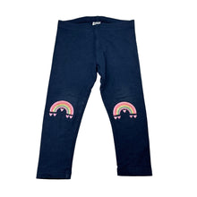 Load image into Gallery viewer, Girls Anko, navy fleece lined leggings, Inside leg: 30cm, FUC, size 3,  
