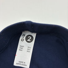 Load image into Gallery viewer, Girls KID, navy &amp; rainbow glitter leggings, Inside leg: 30cm, EUC, size 2,  