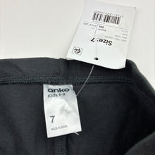 Load image into Gallery viewer, Girls Anko, grey stretchy leggings, Inside leg: 46cm, NEW, size 7,  
