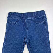 Load image into Gallery viewer, Girls 1964 Denim Co, stretch denim leggings / jeggings, elasticated, Inside leg: 28.5cm, EUC, size 2,  