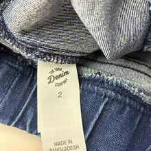 Load image into Gallery viewer, Girls 1964 Denim Co, stretch denim leggings / jeggings, elasticated, Inside leg: 28.5cm, EUC, size 2,  