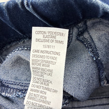 Load image into Gallery viewer, Girls 1964 Denim Co, stretch denim leggings / jeggings, elasticated, Inside leg: 28.5cm, EUC, size 2,  