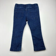 Load image into Gallery viewer, Girls 1964 Denim Co, stretch denim leggings / jeggings, elasticated, Inside leg: 28.5cm, EUC, size 2,  