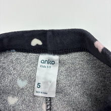 Load image into Gallery viewer, Girls Anko, velour bootcut leggings, Inside leg: 42cm, EUC, size 5,  