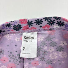 Load image into Gallery viewer, Girls Anko, floral stretchy leggings, Inside leg: 45cm, GUC, size 7,  