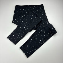 Load image into Gallery viewer, Girls M&amp;S, stretchy leggings, stars, Inside leg: 59cm, EUC, size 12,  