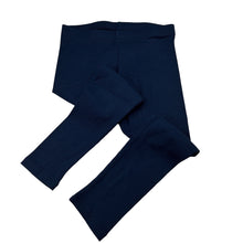 Load image into Gallery viewer, Girls Next, navy ribbed leggings, elasticated, Inside leg: 41cm, EUC, size 5-6,  